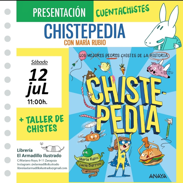 'Chistepedia' en la librería El Armadillo Ilustrado